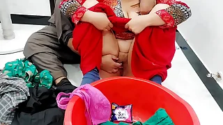 Aiding Stepsister In Washing Dress In Succession Be fitting of Anal Sex With Her Hindi Audio
